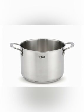 New T-fal 6qt Pour-over Stock Pot, Stainless Steel Cookware - Dishwasher Safe